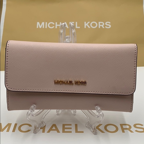 Michael Kors Jet Set Travel Lg Trifold Wallet - Picture 8 of 16